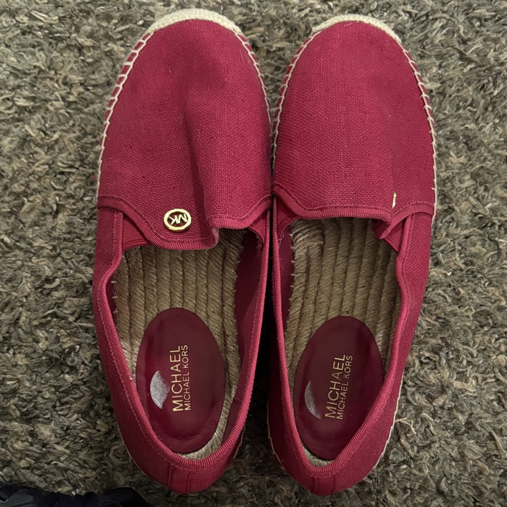Michael Kors Burgundy Espadrilles
